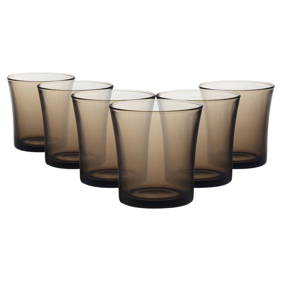 image 1 of Duralex Lys Tumbler Glasses - 210ml - Creole - Pack of 6 | Grey | Creole