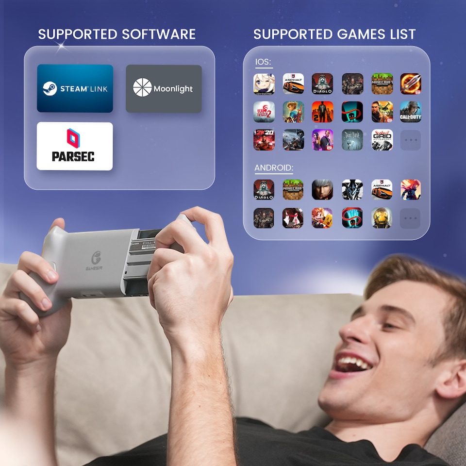 image 1 of GameSir G8 Mobile Controller USB-C Grey