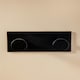 image 3 of Cosmic Double Coat Hook with Durable Metal for Bathroom, Matt Finish Black