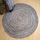 image 3 of JEANNIE Round Kids Rug Ethical Source with Recycled Denim - L60 x W60 Multi
