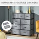 image 7 of HOMCOM 9 Drawers Storage Chest Dresser Organizer Unit w/ Foldable Bin