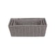 image 3 of Set of 3 Grey Paper Rope Serving Tray | Grey | Grey | Set of 3