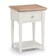 image 1 of Avignon 1 Drawer Lamp Table in Limed Oak and Grey