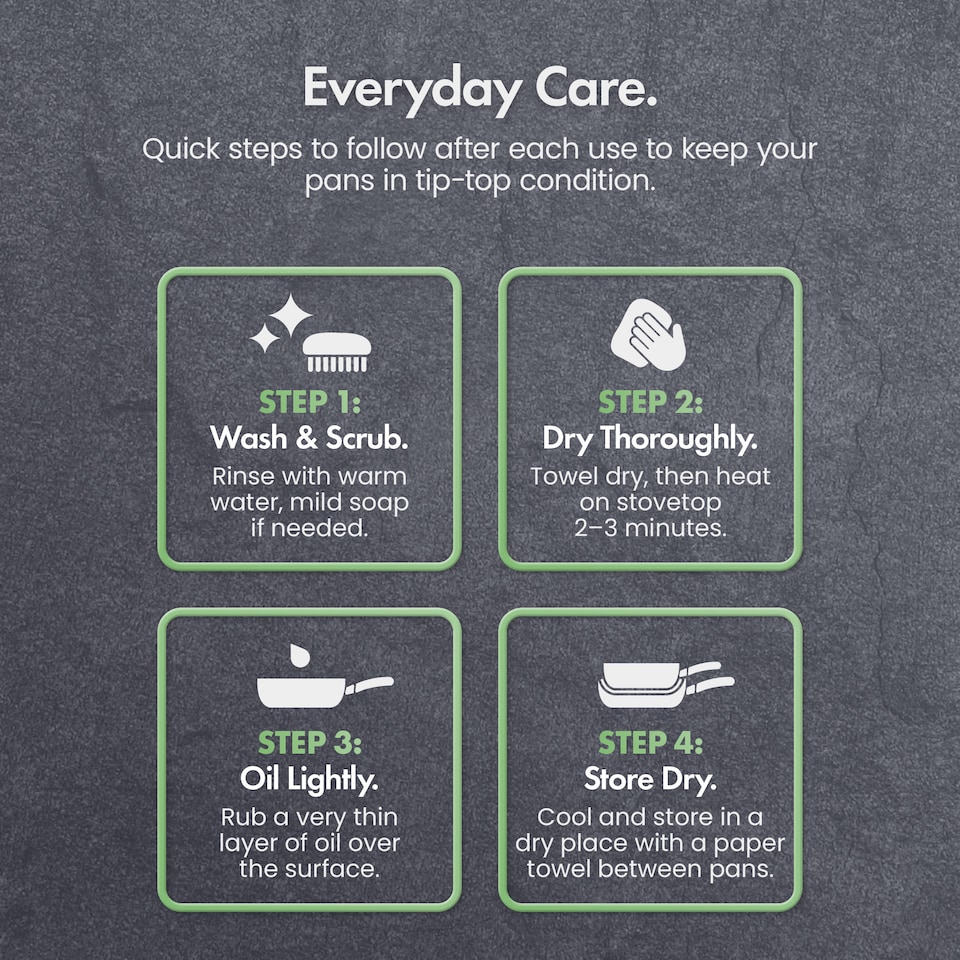 image 1 of VonShef Cast Iron Skillet 10", Pre-Seasoned Non-Stick