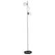 image 1 of Black Floor Lamp with Opal Globe Shades | Black | Small | 1