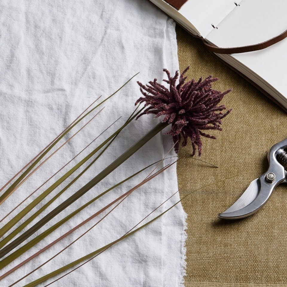 image 1 of Aster Spider Chrysanthemum Stem - Plastic - H80 cm - Burgundy