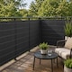 image 2 of 1m x 4m Grey PVC Outdoor Garden Fencing Privacy Screen Roll | Grey | 1