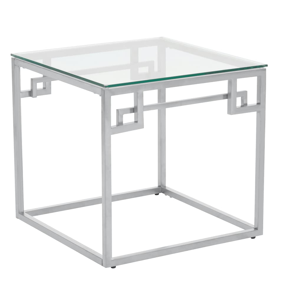 image 1 of Allure Silver Side Table | Silver