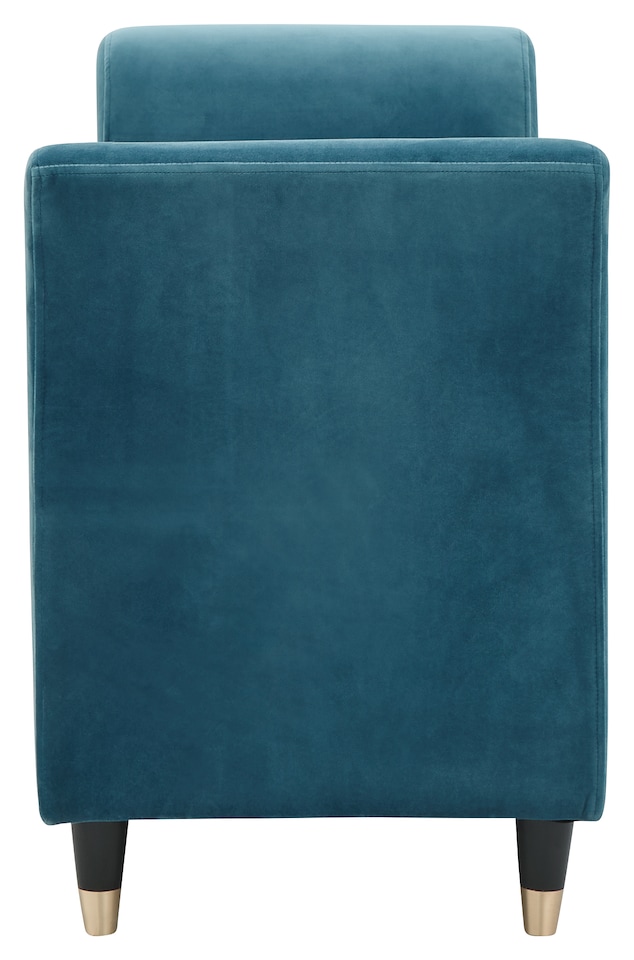 image 1 of Genoa Velvet Window Seat | Blue | Teal