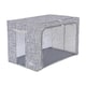 image 1 of Periea ‘Beau’ Folding Collapsible Stackable Fabric Home Storage Boxes with Steel Frames (Grey Tweed, Jumbo)