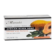 Mamado African Black Soap Infused With Papaya 200 g
