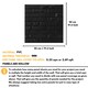 image 4 of NOVECRAFTO Brick Effect 3D Wall Panels – 6 Sheets Covering 1.5m² | 16.15ft² Interior Cladding Set | Urban Brick Design – Each Panel 50x50cm Urban Brick Black