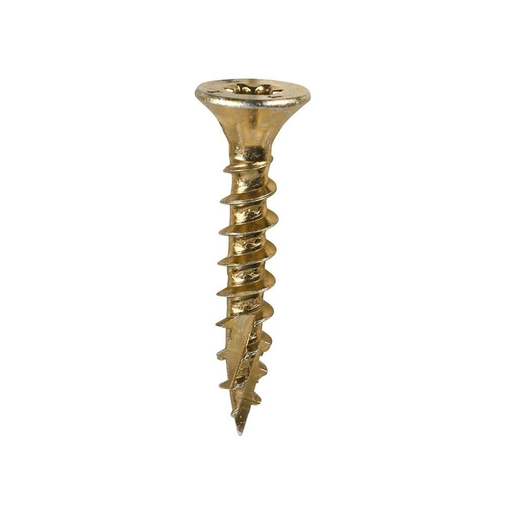 Timco - C2 Clamp-Fix Multi-Purpose Premium Screws - TX - Double Countersunk - Yellow (Size 5.0 x 30 - 200 Pieces)