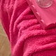 image 3 of OHS Teddy Fleece Soft Warm Plush Cosy Plain Dyed Throw Over Bed Blanket, 125x150cm Pink | Hot Pink