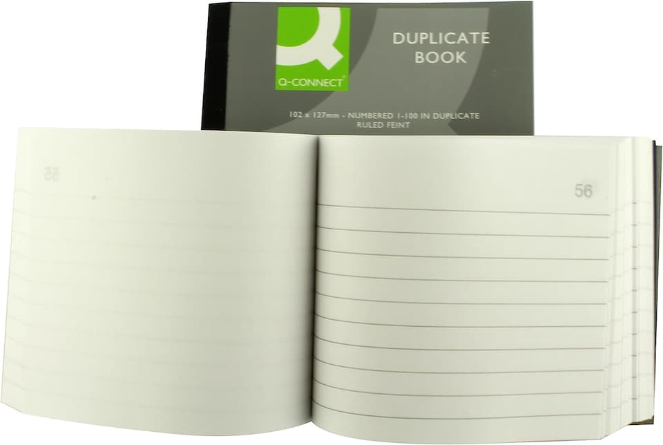 image 1 of Feint Ruled Duplicate Book 102 x 127mm