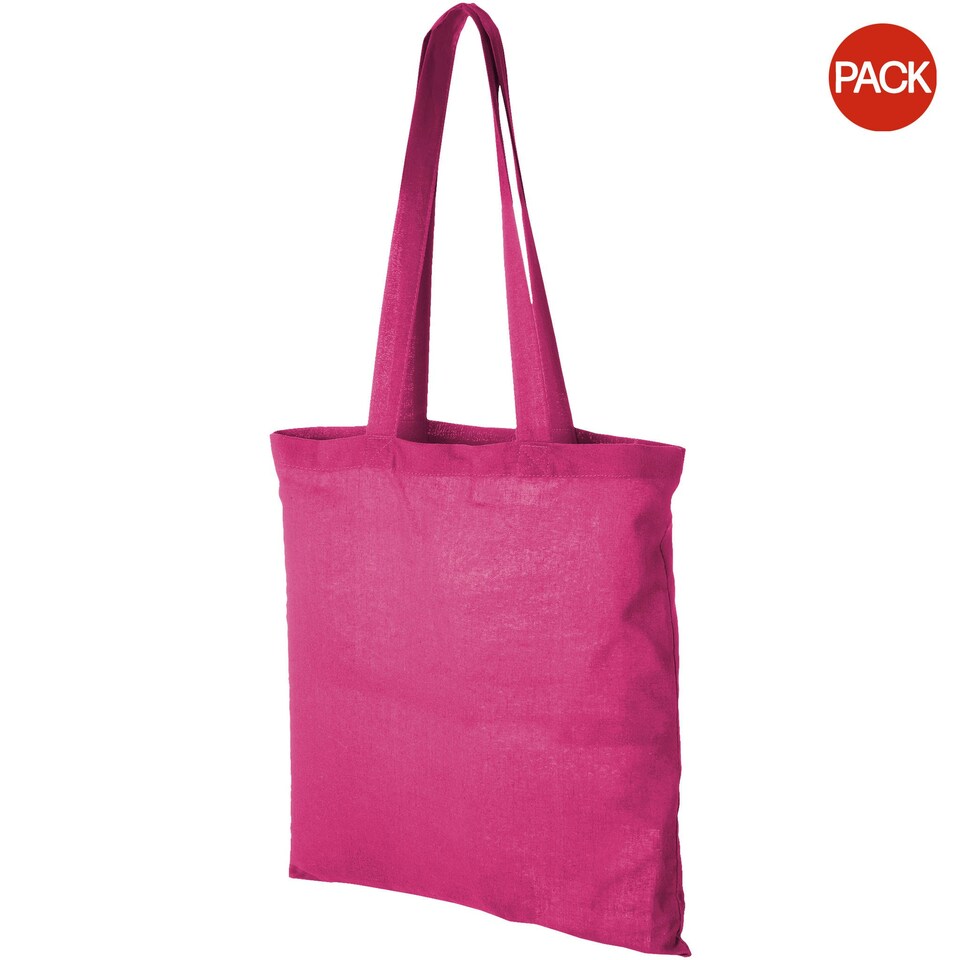Bullet Carolina Cotton Tote (Pack Of 2) - Magenta - 38 x 42 cm Purple