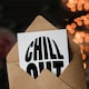 image 3 of Chill Out Fun Bold Simple Typography Design Greeting Card