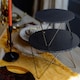 image 2 of Artesà 2-Tier Slate Serving Stand with Metal Legs