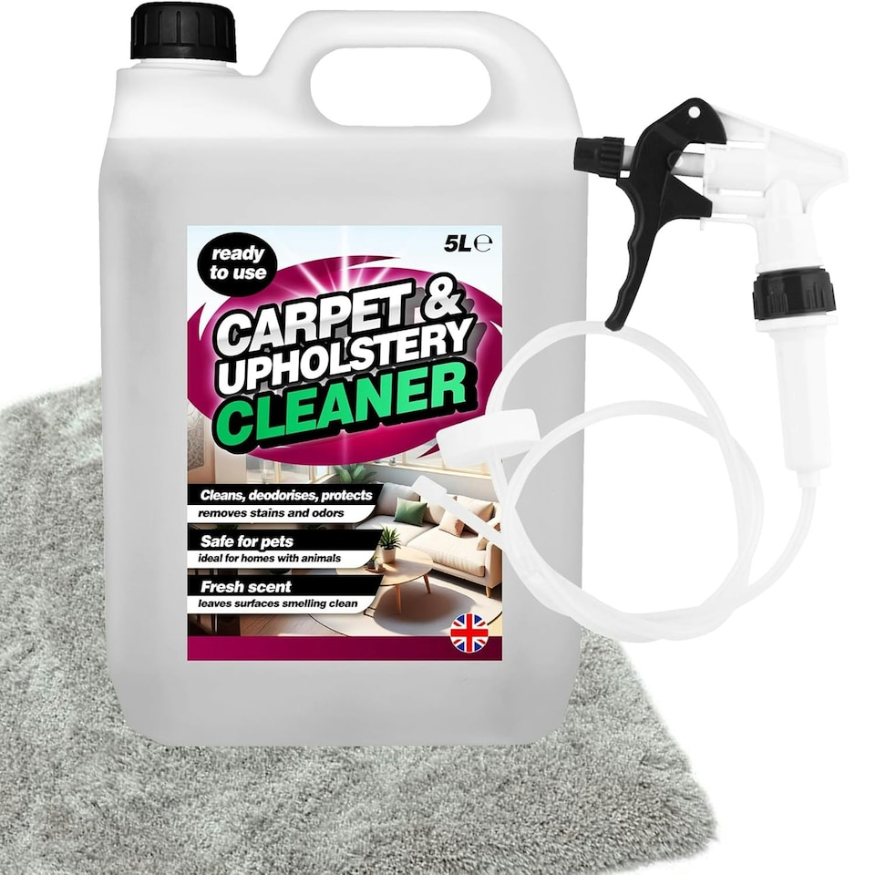 image 1 of 2 x 5L Carpet & Upholstery Cleaner With Long Hose Trigger