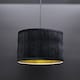 image 9 of Set of 2 Sundance - Black Pleated 30cm Lamp Shades with Gold Inner | Black | Black velvet with gold cardboard inner detail | 2