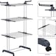 image 1 of Gr8 Home Large Tower Clothes Airer 3 Tier Folding Drying Rack Towel Dryer Laundry Horse