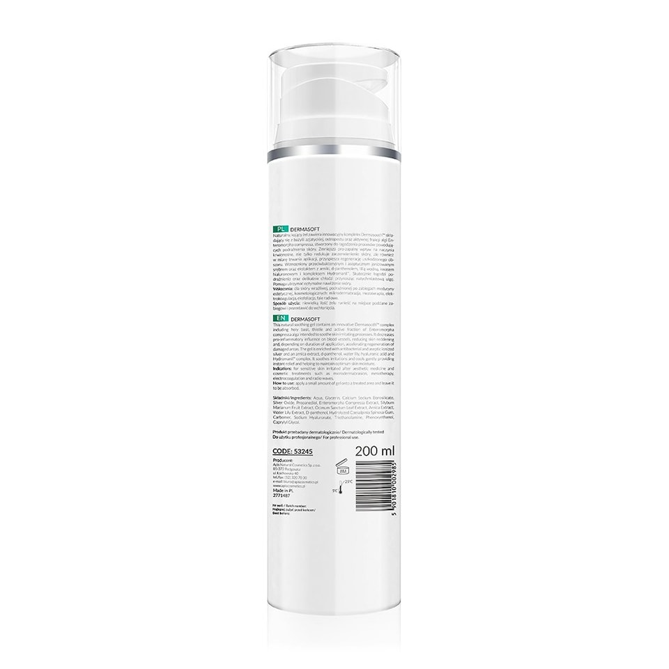 image 1 of Apis Professional Dermasoft Intensely soothing Gel after Invasive Treatments 200ml