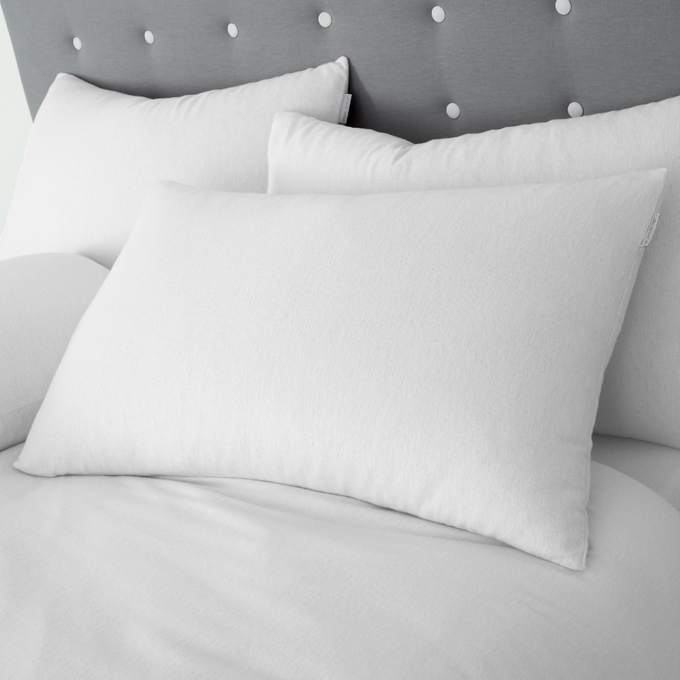 image 1 of Catherine Lansfield Brushed Cotton Standard Pillow case Pair | White | Standard