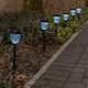 image 3 of ValueLights Set of 6 Diamond Black Outdoor Solar Spike Light