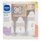 image 1 of MAM Welcome To The World Newborn Bottle Set With Baby Soother & Clip Unisex Grey | Multi | Not provided