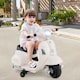 image 9 of COSTWAY Licensed Vespa Kids Ride on Motorcycle 6V White