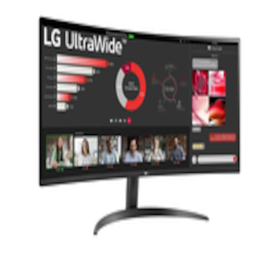 image 1 of LG Electronics Curved UltraWide Monitor 34WR50QK, 34 inch, 1440p, 100Hz, 5ms Response Time, VA Panel, Smart Energy Saving, Displayport, HDMI | Black | Black | 86.4 cm (34")