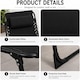 image 5 of Black Folding Sun Lounger with Adjustable Backrest - Portable Sunbed Chair, Steel Frame, Oxford Fabric, Garden Recliner Bed