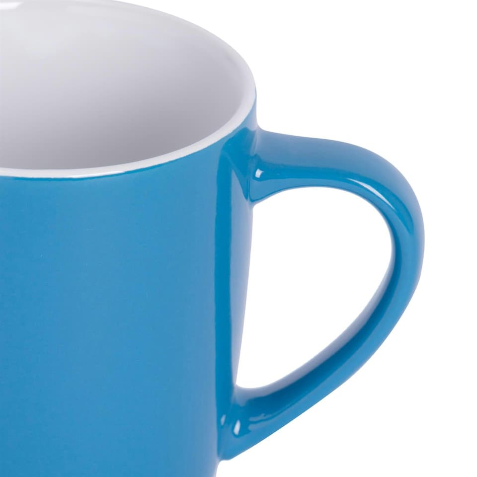 image 1 of Argon Tableware Coloured Coffee Mugs - 350ml - Red/Blue - Pack of 6 Multi