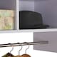 image 8 of HOMCOM Wall Mounted Storage Hat Rack Hanging Coat Organizer Hanger Home White