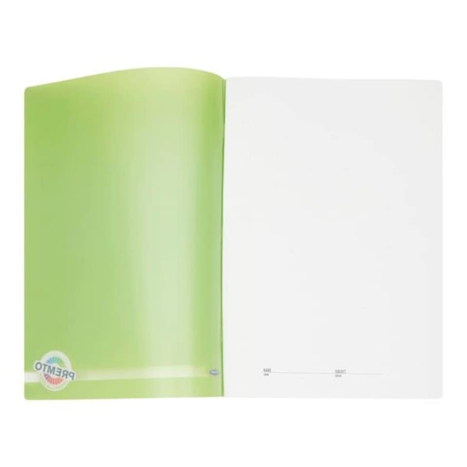image 1 of A4 120 Pages Caterpillar Green Durable Cover Manuscript Book by Premto