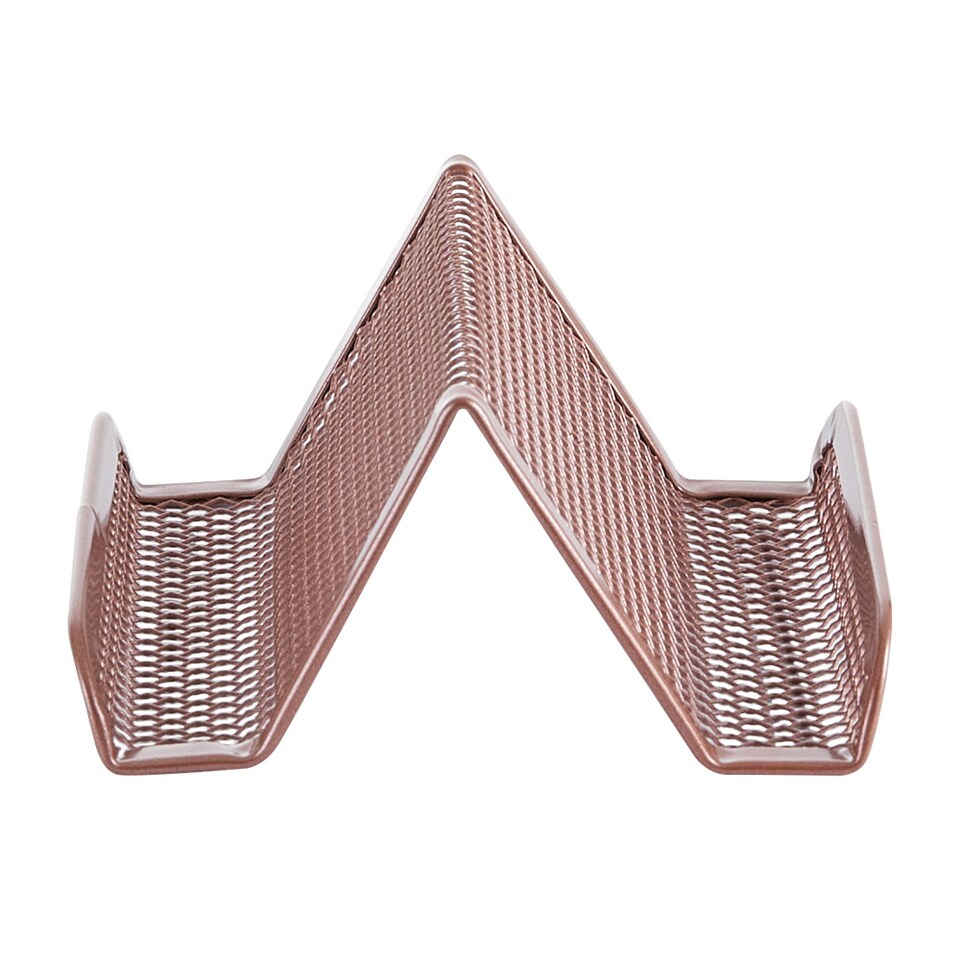 image 1 of Living and Home 6 Pcs Metal Desktop Organizer Pen Holder Set | Gold | Rose Gold