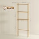 image 3 of HOMCOM Bamboo Over Toilet Storage Unit with 3 Slatted Shelves, 3-Tier Freestanding Bathroom Shelf, Bathroom Space Saver, Natural Wood Finish | Yellow