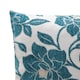 image 3 of Peony Chenille 45cm x 45cm Teal Cushion Set of 4 | Blue | Cream | 45cm x 45cm x 10cm | 4