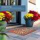 image 6 of Nicoman Rubber Elegant Red Tile Doormat - 75x44cm