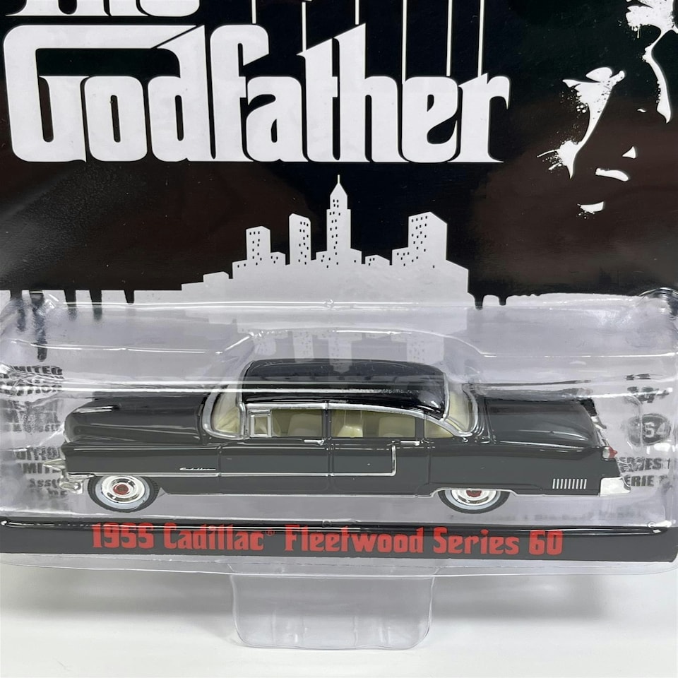image 1 of The Godfather 1955 Cadillac Fleetwood Series 60 1:64 Scale Greenlight 44740B