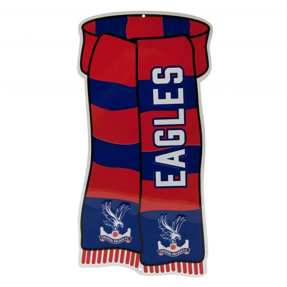 image 1 of Crystal Palace FC Show Your Colours Door Sign - Red/Royal Blue/White - One Size
