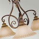 image 3 of Sonoma Valley Multi Arm Chandelier 3 Light Aged Tortoise Shell Finish, E27
