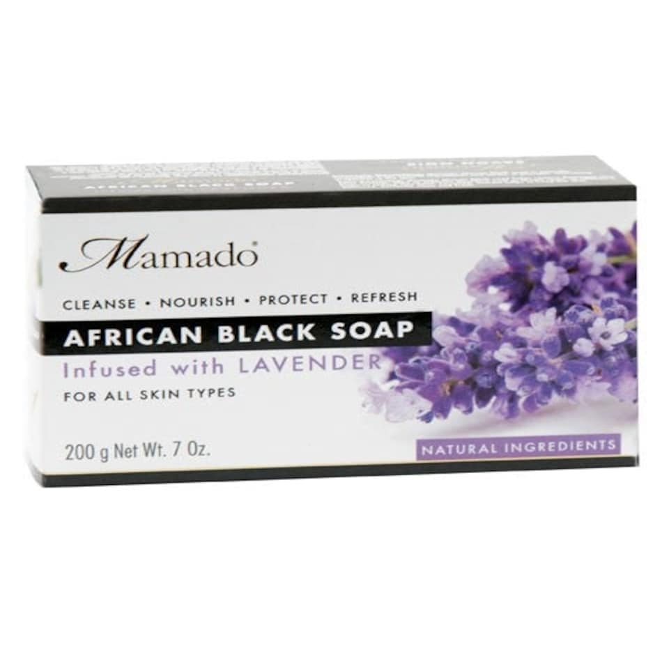 Mamado African Black Soap Infused With Lavender 200 g