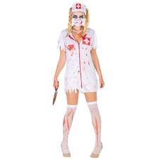 Womens zombie nurse costume | White | white | 1