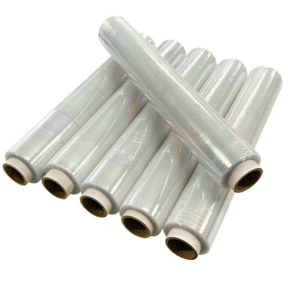 image 1 of 1 Roll Of Clear 400mm Standard Core Tear Resistant Pallet Shrink Wrap Rolls