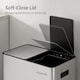 image 7 of 30L Dual Pedal Bin for Recycling and General Waste Kitchen Bin (2x15L)