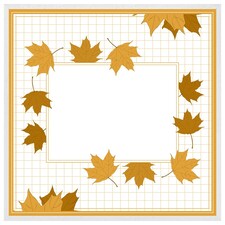Golden autumn (Picture Frame) White | XL