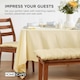image 7 of Homescapes Garden Bench Cushion Luxury 2 Seater 100% Cotton Indoor Outdoor Seat Pad Cream | 108 x 42 cm