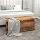 image 7 of HOMCOM Storage Chest With Lid, 113L Storage Box, Rustic Brown Grey