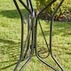 image 7 of Bistro Table Set Blue Floral Mosaic Design 2 Chairs Outdoor Garden Furniture